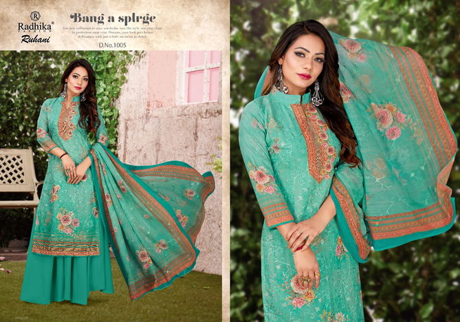 AZARA RUHANI Fancy Festive Wear Cotton Digital Print Designer Salwar Suit Collection